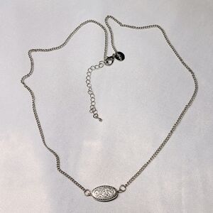 LOVISA Silver Alloy Victorian Floral Strand Necklace